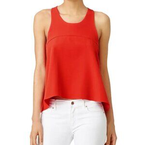 Milly Red Trapeze Top – Size Small | Italian Fabric | Made in USA